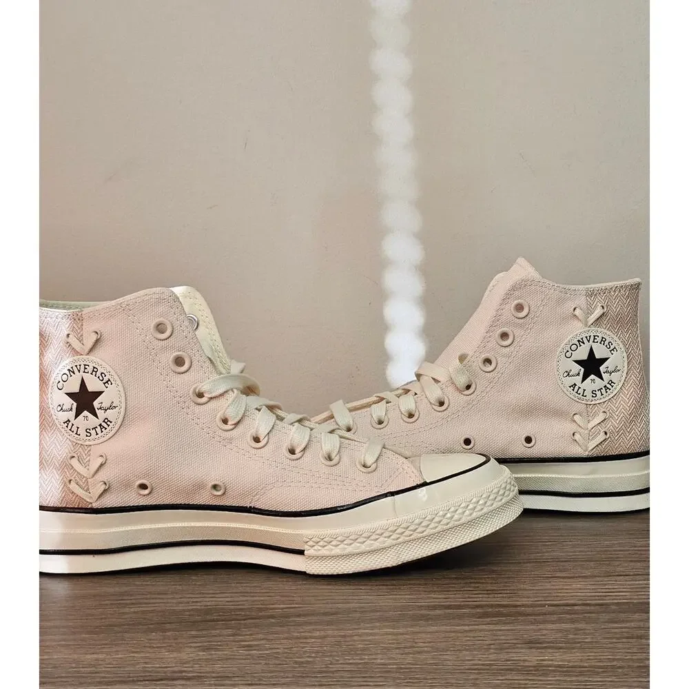 Converse Unisex Chuck 70 Stitched Hi Tops Women's 8.5 Pale Petal NWT - Picture 3 of 10